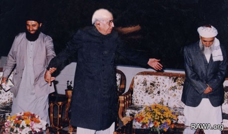 Gulbuddin and Rabbani with their Pakistani Godfather Ghulam Ishaq Khan