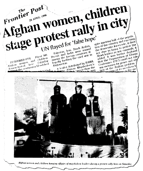 RAWA on the Frontier Post