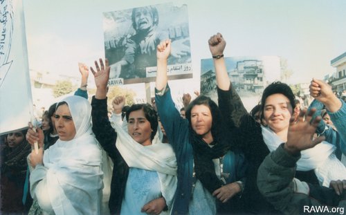 RAWA protest rally against Taliban rule in Afghanistan
