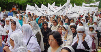 Hundreds of women attened the demo