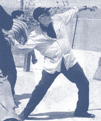 Edward Said pelting stone on Israel army