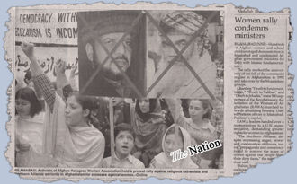 Reflection of RAWA demo in The Nation