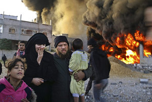 Gaza in flames
