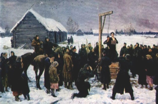 نقاشی صحنه اعدام زویا