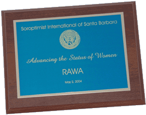 Advancing Status of Women Award to RAWA