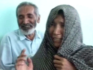 Mother and father of the victim
