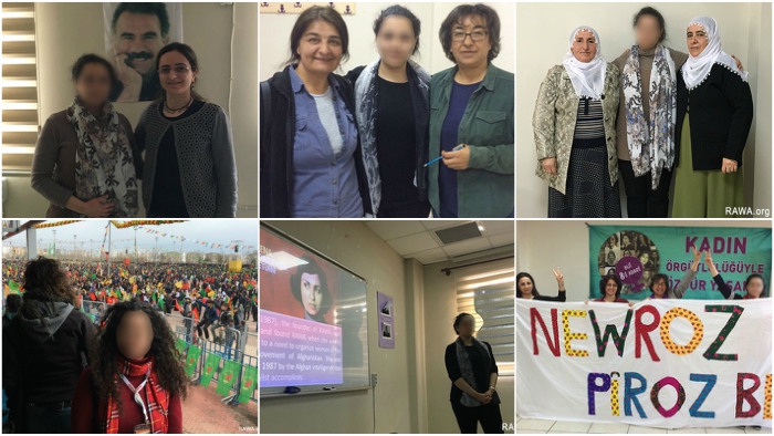 سفر نماینده «جمعیت انقلابی زنان افغانستان» (راوا) به کردستان ترکیه