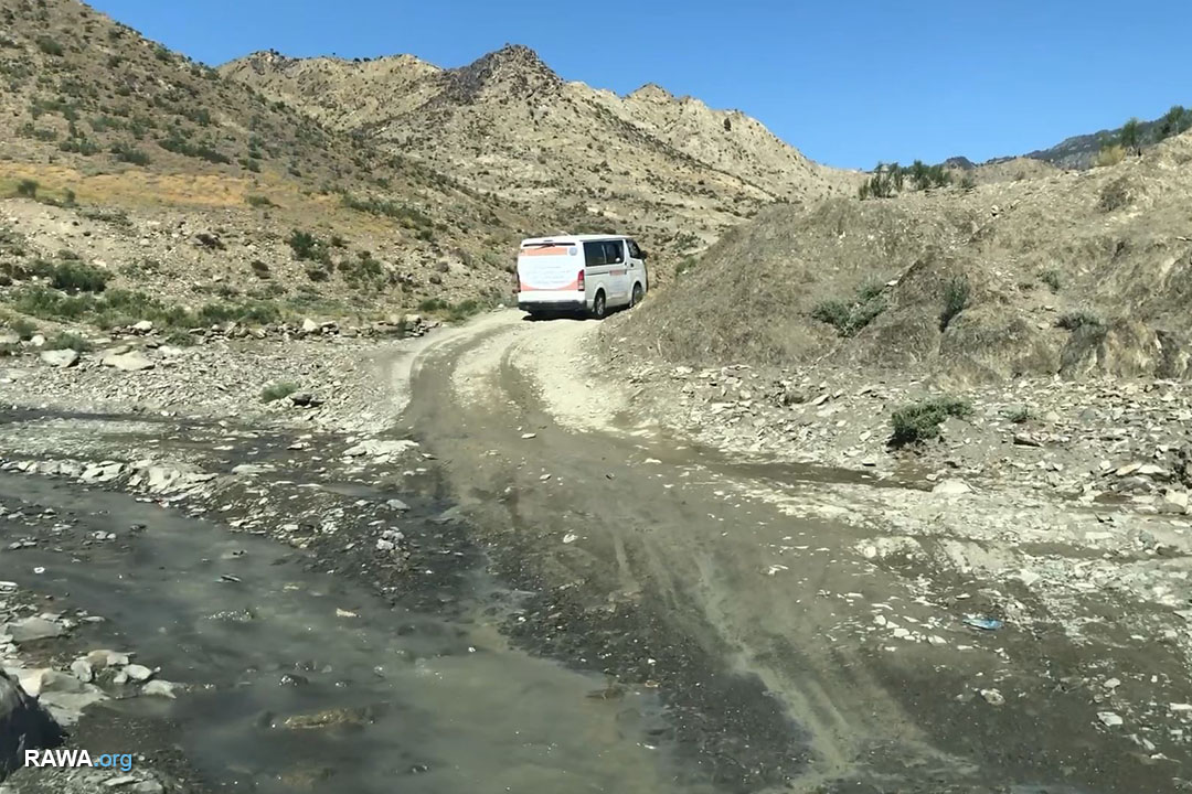 In order to reach Barmel district, one has to travel for hours on the rough and difficult roads.