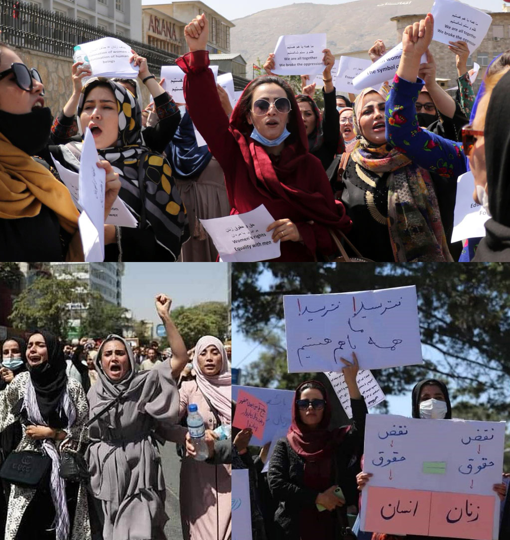 تظاهرات زنان شجاع افغان علیه طالبان